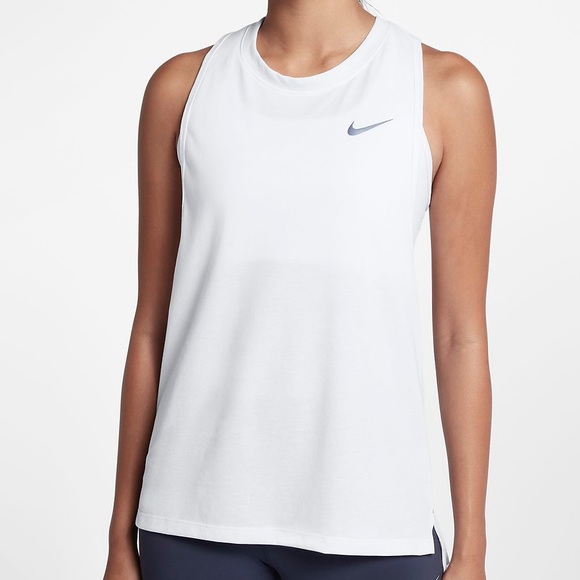 nike high neck vest top